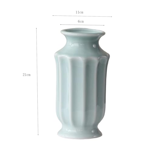 Vase à fleurs séchées en céramique élégant pour décoration de table - 3