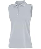 adidas Golf Women's Puremotion Solid Sleeveless Polo Shirt