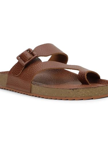 Image of Bata 8755 NEW BIO MILLED E: Men's Maroon Casual Slip-On Thong Slippers for Stylish Comfort