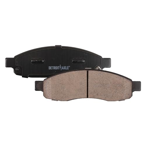Image of Detroit Axle - Front Brake Pads for Nissan Pathfinder Armada Titan Infiniti QX56, Ceramic Brake Pads w /Hardware 2004 2005 2006 2007 Replacement