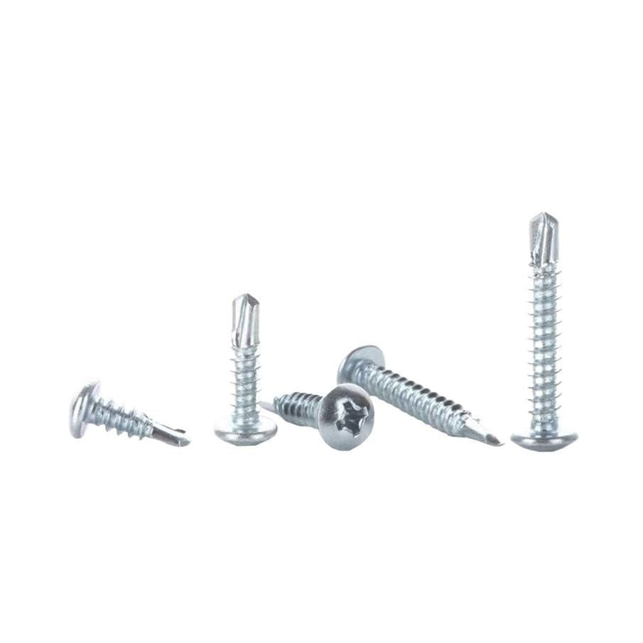 Screw Steel Screw Assorted Screws Sheet Metal scre 20Pcs M4.2 GB15856.1 Cross Recessed Pan Head Drilling Screws with Tapping Screw Thread HW354 (Color : 19mm, Size : M4.2 (20Pcs)) (Color : 38mm, Siz