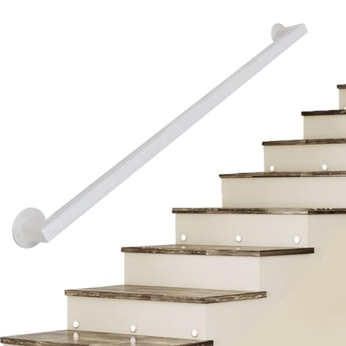Rampe d'escalier moderne blanche pour sécuriser les marches intérieures