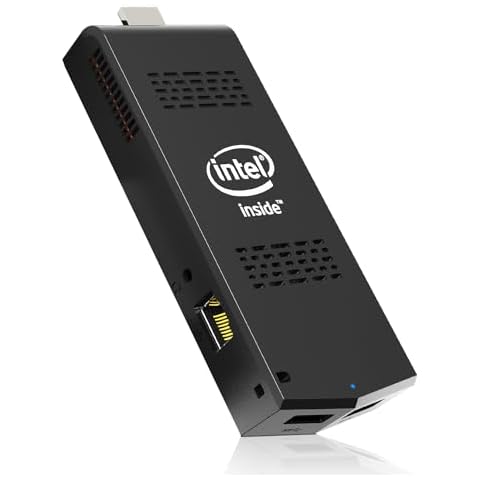 AKLWY Mini PC Stick Windows 11 Pro Celeron N4000 8GB DDR4 128GB SSD Mini Computer Intel Compute Stick Support HDMI 4K 60Hz, Gigabit Ethernet, 2.4G/5G WiFi, Bluetooth 4.2, Auto Power On Cover
