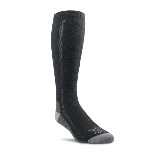 Farm to Feet Men's Ansonville Mid-Weight Solid Wader Over The Calf Socks