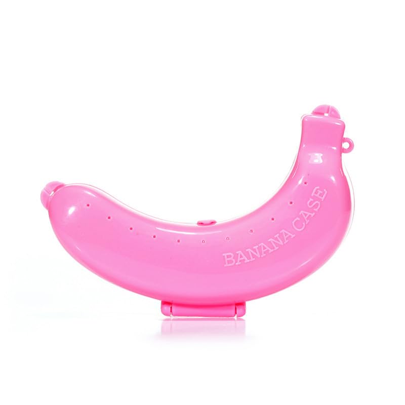 Banana Storage BPA-Free Outdoor Travel Case,Keep Fresh Banana Keeper and Protector, Cute Banana Carrier Storage Box for Picnic Camping,Food Containers (Pink)-picture-10