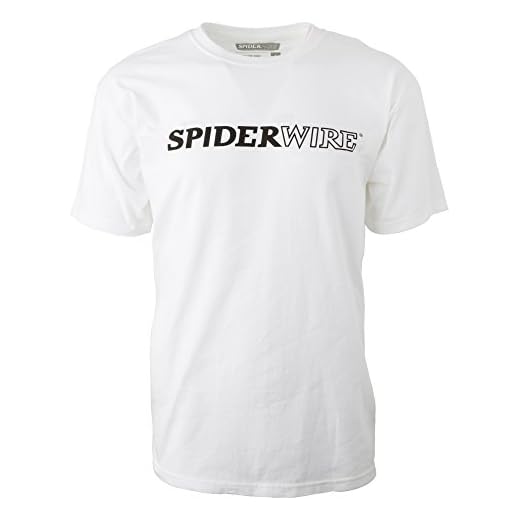 SpiderWire Logo Tee Shirt, White, Medium