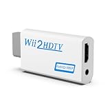 Meliya Adaptador Wii a HDMI Converter de Video Full HD 1080P de Audio de 3.5mm para Wii Monitor Projector TV