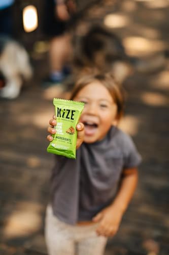 KiZE Energy Bars - Peanut Butter Crunch - 20-Count - Gluten Free, Non-GMO, and High Protein Meal Replacement Energy Bars, Clean and Simple Food Ingredients - 10g High Protein Snacks (20 Count)