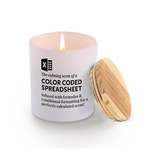 The Calming Scent of A Color-Coded Spreadsheet Candle Accountant Gifts