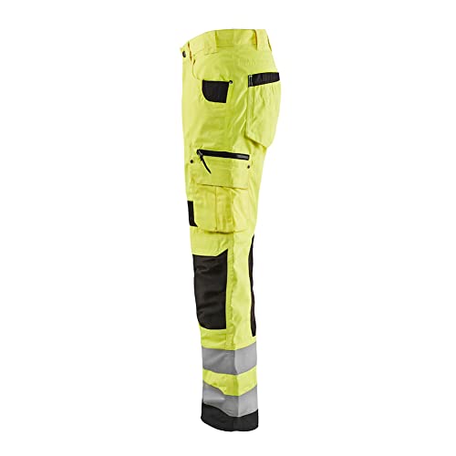 BLÅKLÄDER mensHi-vis Rip Stop Pant Yellow / Black32W x 32L3