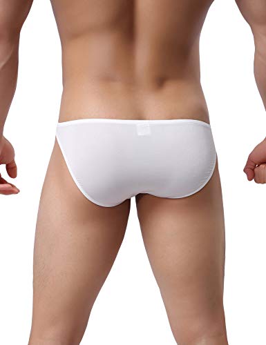 Avidlove Underwear Men's 4 Pack Classic Low Rise Stretchy Hip Briefs Bikini