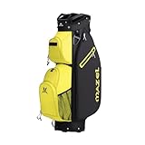 MAZEL Golf Cart Bag with 7-Way Full Length Dividers Top and 9 Pockets,Lightweight Golf Club Bag for Men & Women (YellowBlack)