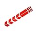 Reflektoren Aufkleber Sticker, Asudaro Pfeil Auto Aufkleber Wasserdichtes Sicherheitswarnband Auto Aufkleber Motorhaube Aufkleber Motorrad Dekoration für Helm Kinderwagen Fahrräder Motorräder,Rot