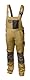 Högert Technik – Arbeitslatzhose EDGAR beige mit elastischen Trägern, 7 Taschen, Oxford 600D Verstärkungen, reflektierenden Elementen und ergonomischer Passform für Herren