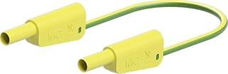 Stäubli SLK-4N-S10 - Cable de prueba (100 cm, 1 unidad), color amarillo y verde
