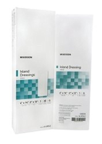 Mckesson Adhesive Island Dressing Mckesson Polypropylene/Rayon 4 X 14 Rectangle White (#16-89042, Sold Per Box) by MCK