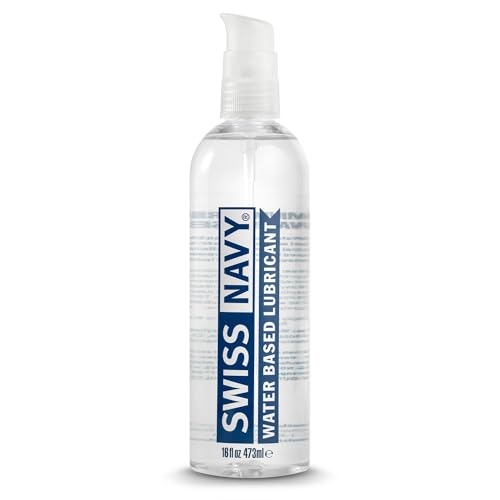 Image of Swiss Navy Premium Water-Based Lubricant - 16 oz | Lubricating Gel for Men, Women & Couples - Toy Safe - Non-Staining Formula - Compatible with Latex & Condoms