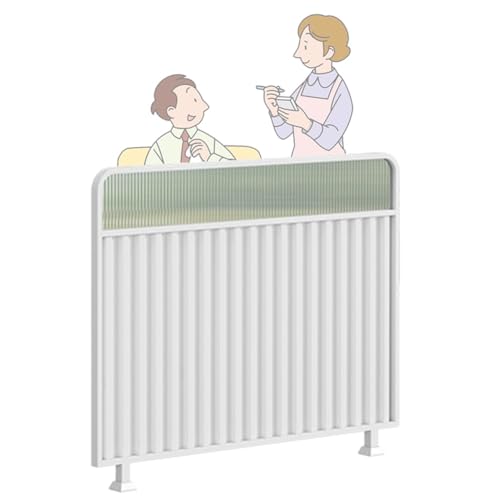 Séparateur de table en fer blanc 90x100 cm pour l'aménagement de bureau et restaurant