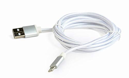 GEMBIRD Cotton Braided Cable 8 PINS Metallic CONNECTORS, 1.8 M