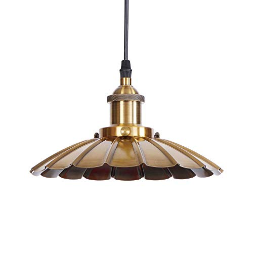 Chandelier cell shade nordique E27 en bronze pour éclairage de chambre et salon - 3