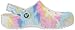 Crocs Women's Classic Tie Dye Graphic Clog, White/Multi, 9 US Women / 7 US Men