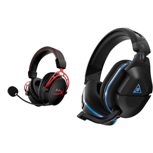 Image of HyperX Cloud Alpha Wireless - Gaming Headset for PC, 300-hour Battery Life, DTS Headphone & Turtle Beach Stealth 600 Gen 2 USB Wireless Amplified Gaming Headset for PS5, PS4, PS4 Pro