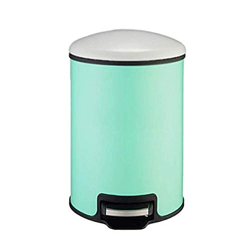 Poubelle avec couvercle et pédale en métal de 3,5L pour cuisine