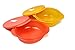 Tupperware Microondas CrystalWave 400ml rojo claro + 600ml naranja micro