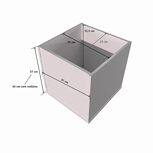 Mesa Rack com Baús Organizadores de Brinquedos 100% MDF