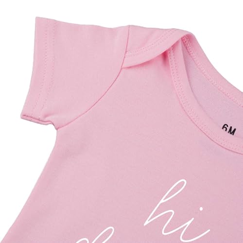 Image of Hi Daddy Bodysuit for Baby Hello Daddy Pregnancy Announcement for Husband I Love Daddys Baby Romper