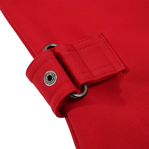 Blue Wave Damen Softshellmantel Martje mit Fleecefutter - Softshelljacke mit abnehmbarer Kapuze in Rot Größe 40
