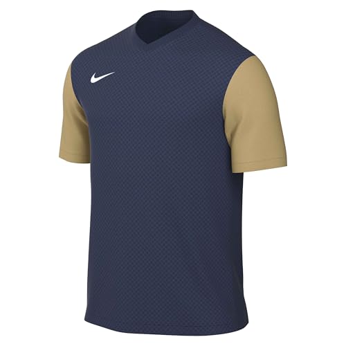 Nike DH8035-411 M NK DF Tiempo Prem II JSY SS T-Shirt Hombre Midnight Navy/Jersey Gold/White Tamaño XXL