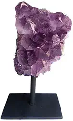 Ametista Drusa Base De Ferro Modelo 1 - Pç (até 500g) 12x8cm