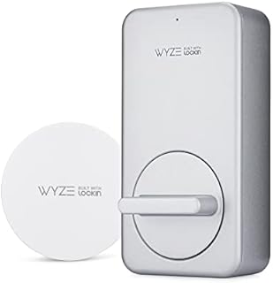 Wyze Lock WiFi & Bluetooth Enabled Smart Door Lock, Wireless & Keyless Entry, works with Amazon Alexa & Google Assistant, Fits on Most Deadbolts, Includes Wyze Gateway - A Certified for Humans Device