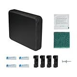 Black - Standard Size 4.5' x 3.5' x 0.75' Stern Pad, Screwless Transducer Mounting Plate kit, Marine-Grade Transducer Mounting Board Hardware Kit(NOT for Large 3D Scan Transducers)