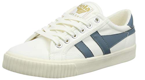 Gola Women's Tennis Mark COX Trainers, Off-White (O.Wht/Indian Teal Xe), 5 US