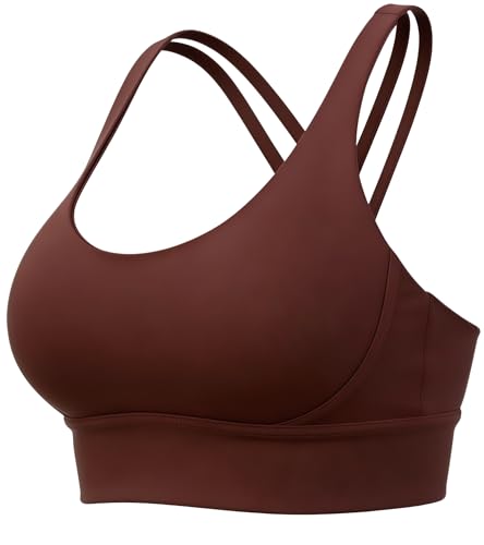 Image of Grace Form Strappy Sports Bra for Women Padded Push Up Sport Bra Athletic Running Workout Bra Yoga Bra