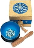 Meditation Bowl and Box, Om Lotus Image; 3"