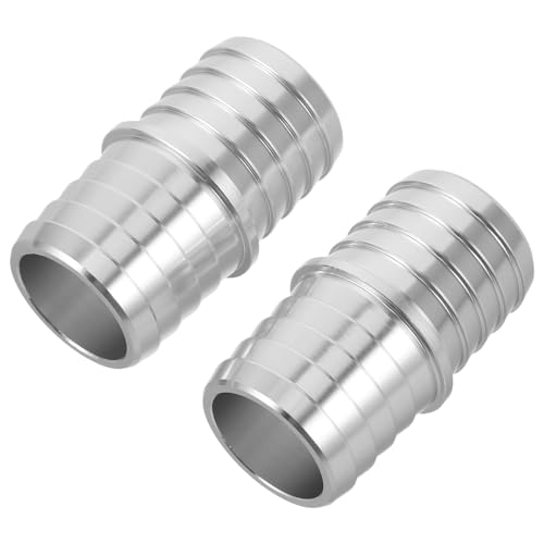 Raccord Cannelé 1 Pouce en Aluminium pour Durite de Radiateur Automobile - Lot de 2 Adaptateurs