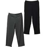 [白鷺ニット] おなか想い 7分丈 スパッツ レディース ボトムス オーバーパンツ オールシーズンタイプ レギンス くいこみにくい ゴム無し 深ばき おなか想い M5307K-E (L, 2色アソート)