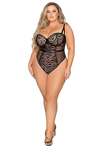 Teddy Clouté Imprimé Animal Lingerie Femme Dreamgirl pour un style audacieux