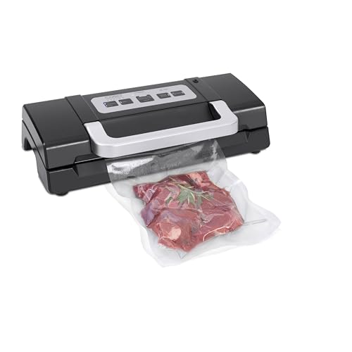 CASO HC170   Envasadora al vacío doméstica   Potente capacidad de vacío de 9 L/min   costura de soldadura de 2,5mm, muy gruesa y resistente   Maquina al Vacio de Alimentos   negro