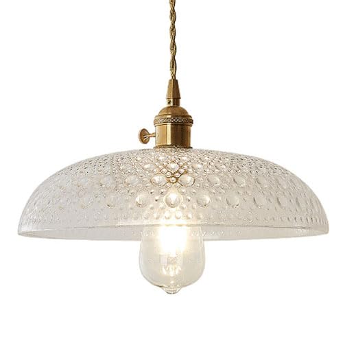 Plafonnier minimaliste en verre avec base E27 luminaire suspendu moderne pour chambre et cuisine
