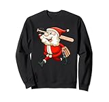 santa baseball player natale carino sport x-mas pigiama pj felpa