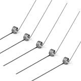 GUNGY Torsionsfeder Edelstahl Drehfeder Drahtdurchmesser 0,6 mm Innendurchmesser 4 mm Armlänge 40 mm 135° 5 Runden Maximaler Einsatzwinkel 59° Rechtsdrehend Größe 0,6x4x40 mm