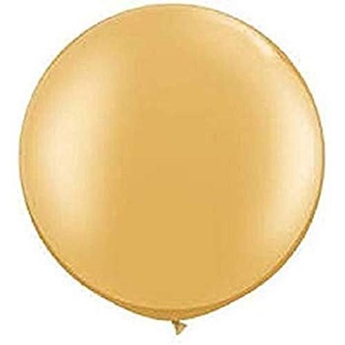 Image of Wanna Party Large Golden Giant 36 Inch Balloon /Jumbo Gold Balloon /Big Round Party Balloon for Birthday, Wedding, Baby Shower, Anniversary, Celebration and Event Decoration