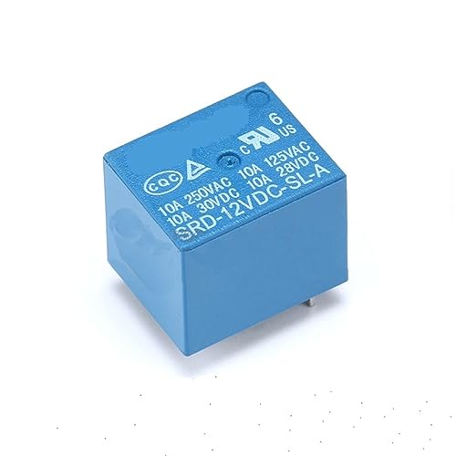 Relais SRD-12VDC-SL-A T73 12V 10A 4 broches bleu pour circuit imprimé