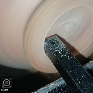 Herramienta Torno para Madera Carburo 14mm miniatura 7