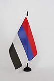 Uso : Decoracion de Interior AZ FLAG Bandera de Mesa de los Grupos ÉTNICOS DE Colombia 21x14cm - BANDERINA de DESPACHO INDÍGENOS Colombianos 14 x 21 cm
