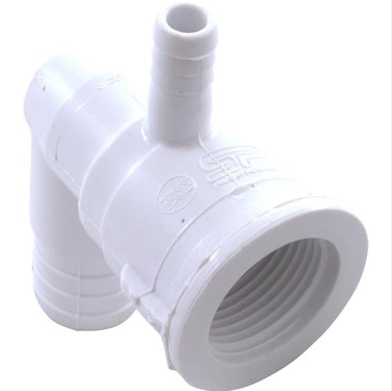 212-0090 0.3" x 0.7" Barb Ozone Cluster Jet Body - White miniatura 1